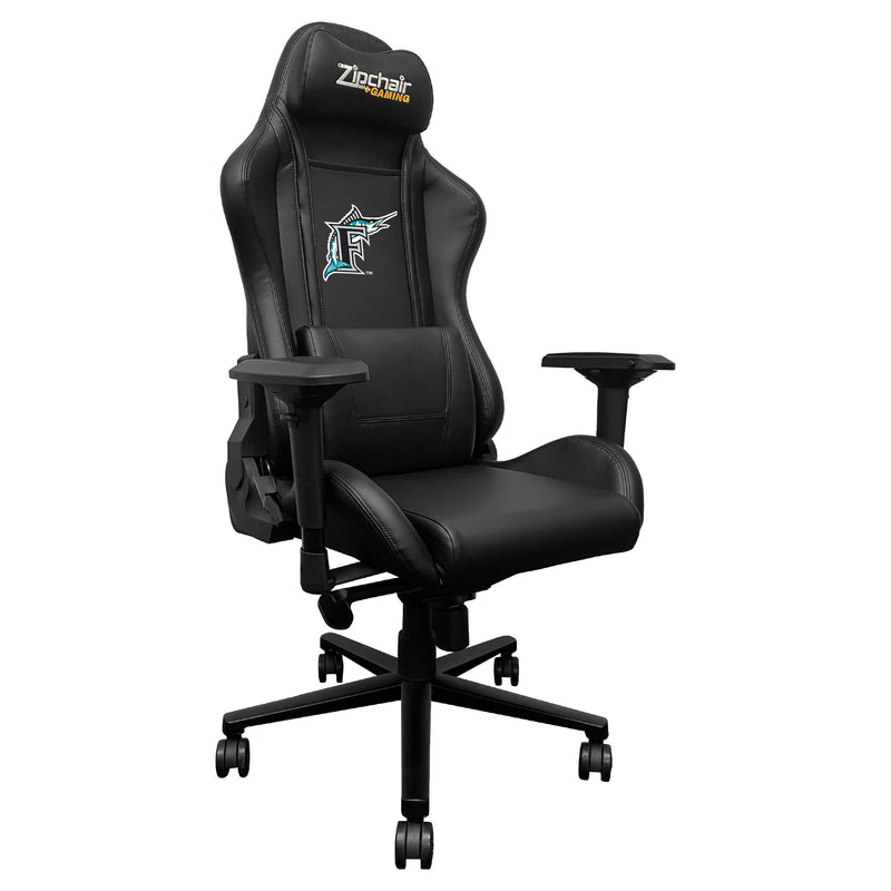 Xpression Pro Gaming Chair with Florida Marlins Cooperstown Secondary Logo