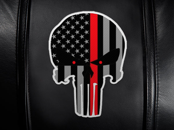 Red Line Skull Logo Panel