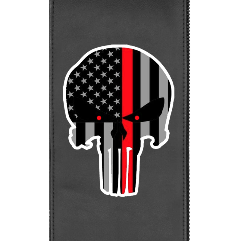 Red Line Skull Logo Panel