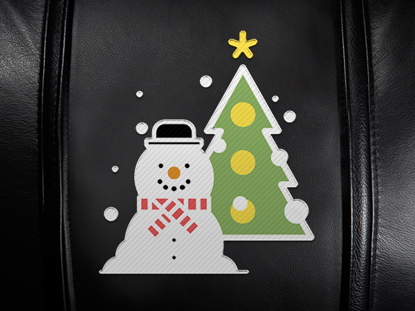 Snowman and Tree Logo Panel