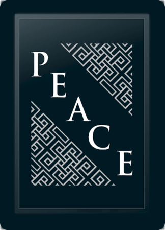 Peace Deco Diagonal Silver