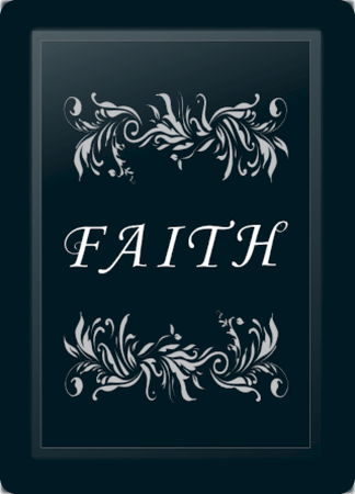 Faith Floral Horizontal Silver